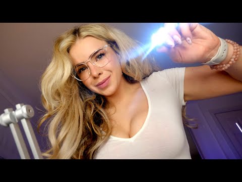 ASMR UNPROFESSIONAL CRANIAL NERVE EXAM... IN YOUR BED 💤❤︎