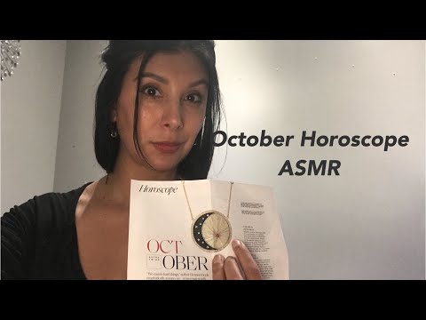 October horoscope 🔮 whispered sipping ASMR