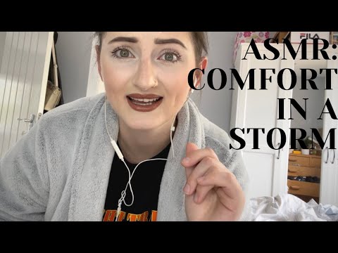 ASMR: COMFORTING EACH OTHER IN A STORM! WHISPERED