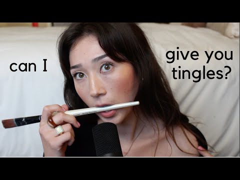 can I give you tingles? (ASMR trigger assortment) personal attention | water slurping | skin tapping