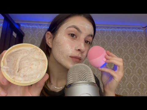 Asmr skin care in one minute