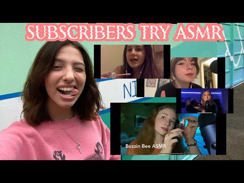 subscribers try asmr (part 4) 🤎
