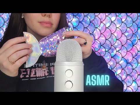 Asmr Texture Tapping with lots of Whispers 🧜‍♀️💜