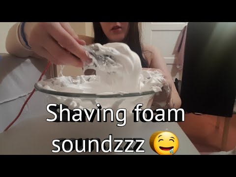 ASMR || Dipping the mic in shaving foam! Part 1 | Messy asmr ||