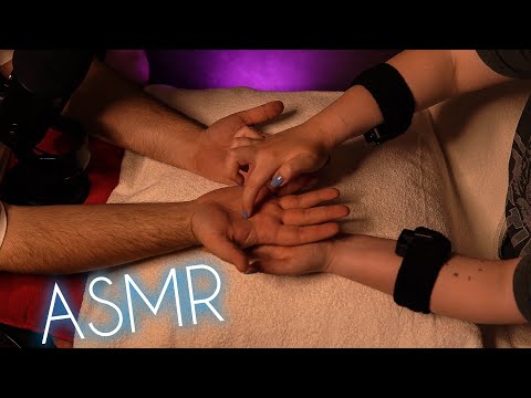 😴 Relaxing ASMR Hand Massage and Tracing for My Brother