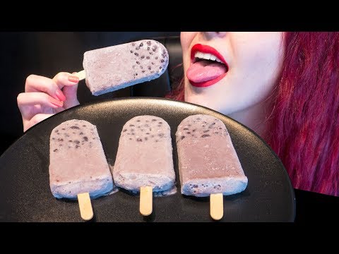 ASMR: First Time Trying Ice Bars w/ Black Beans | Thai Ice Cream 🍨 ~ Relaxing [No Talking|V] 😻