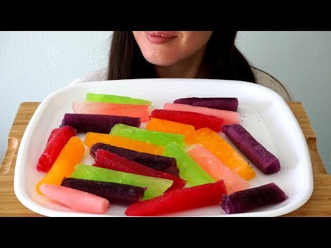 ASMR Eating Sounds: Icy Poles ~ Soft Crunch ~ Crushed Ice Sounds (No Talking)