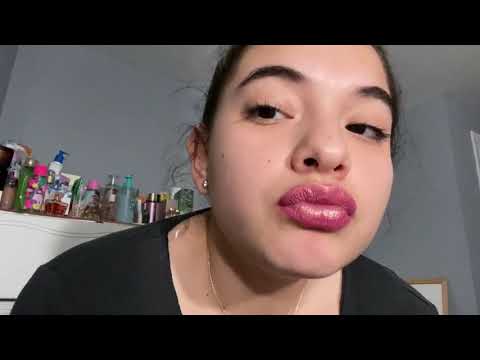 ASMR - applying lip gloss, mouth sounds
