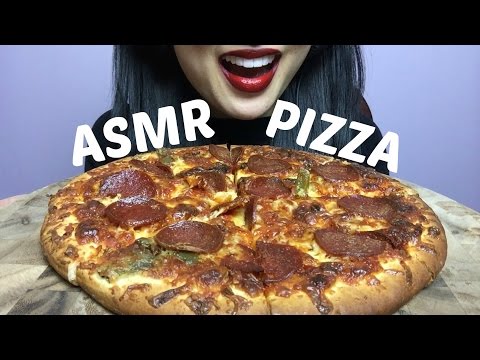 ASMR DELUXE PIZZA (EATING SOUNDS) Light Whisper | SAS-ASMR