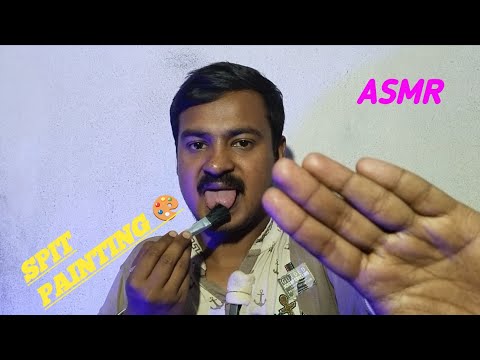 ASMR||SPIT PAINTING YOU WITH BRUSH 🖌️ (INTENSE MOUTH SOUNDS/PERSONAL ATTENTION)