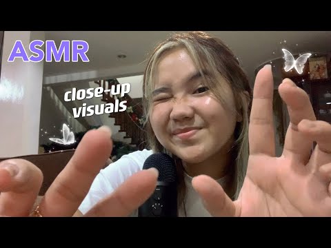 ASMR | VISUALS with mouth sounds | “ts” painting trigger, hand movements, fast & close-up