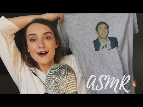 ASMR - Going Through T-Shirts