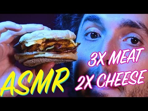 ASMR TRIPLE MEAT DOUBLE CHEESE EGG MCMUFFIN better than McDonalds 먹방