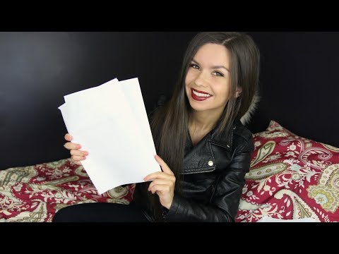 ASMR - Paper Sorting and Ripping (ft. Leather Jacket!)