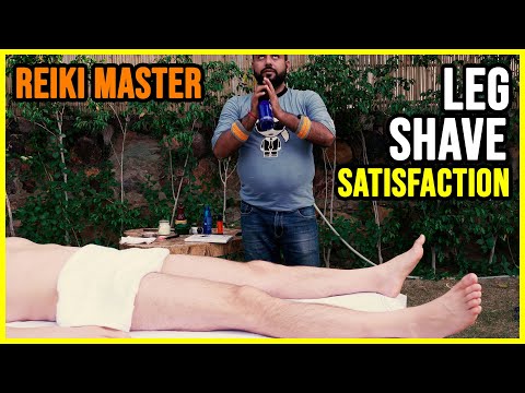 Comfortable, Sir? Experience a Reiki Master Leg Shave | ASMR Satisfaction