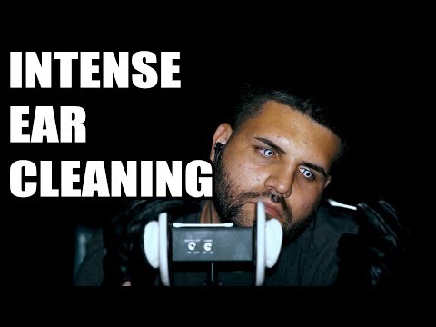 ASMR INTENSE EAR CLEANING w/ LEATHER GLOVES
