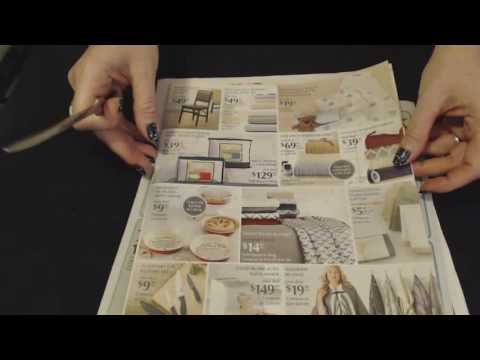 ASMR Soft Spoken ~ Reviewing Sunday Paper Circulars ~ Southern Accent
