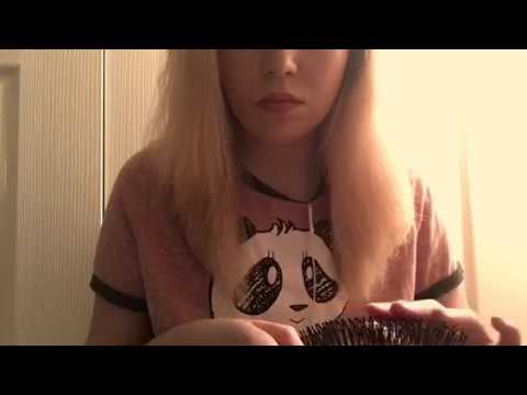 ASMR ~ Hair Brushing & Gum Chewing // Mouth Sounds & Tapping
