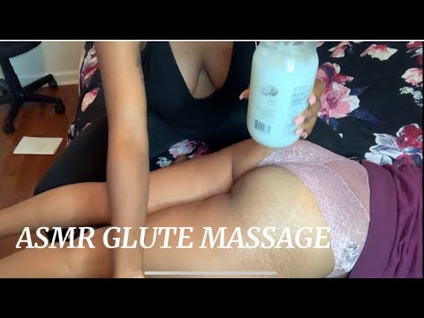 ASMR Glute Massage | Body Oil Application | Soft Whispering