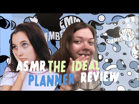 ASMR review 🦋 Emma Chamberlain's ~ the ideal planner 📖