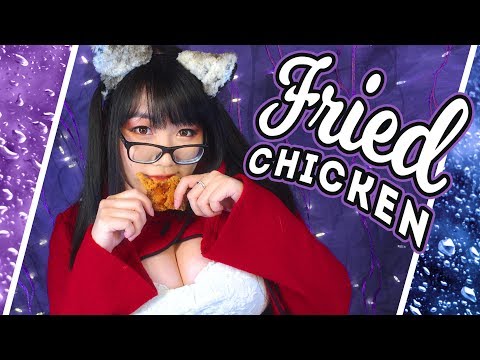 ASMR Eating Fried Chicken ~ Crisp Mouth Sounds