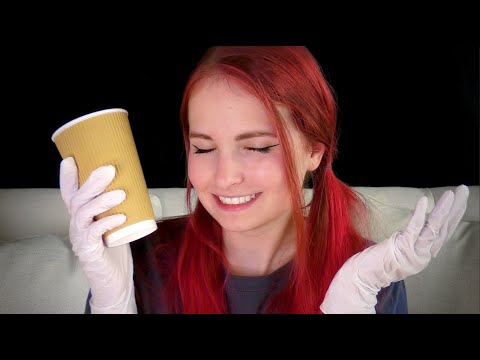 ASMR | Latex Gloves and Coffee Cup Wombo Combo (tapping, scratching)
