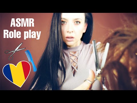 ASMR *Română Haircut Roleplay
