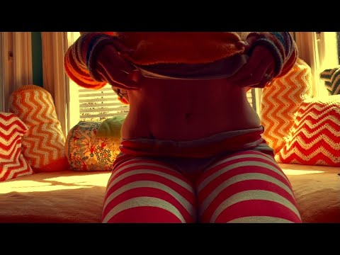ASMR 'those' leggings, shirt and belly scratching and starting over