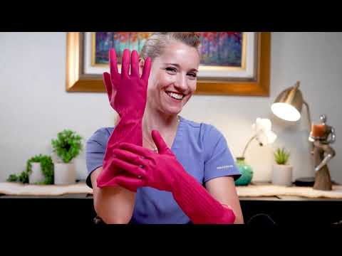 Doctor Tests Immunity to Tingles with Pink Gloves | ASMR