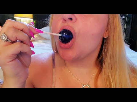 ASMR | Blue Raspberry Lollipop | INCREDIBLE INTENSE Mouth Sounds