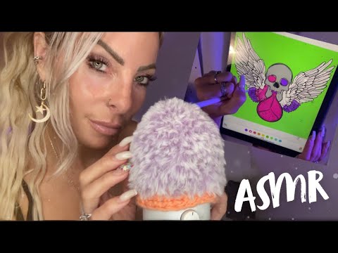 ASMR 45 Minutes Of Whisper Rambles & Draw With Me On My Apple IPad Pro Perfect ASMR Video For SLEEP