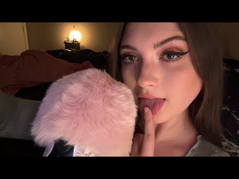 ASMR | INTENSE spit painting, tongue fluttering, mouth sounds, kisses, breathy/anticipatory