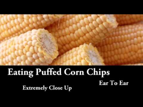 ASMR Eating Puffed Corn Chips (Ear To Ear, Extremely Close Up)
