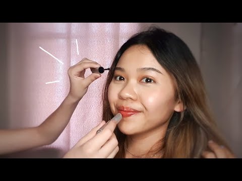 ASMR My French Cousin is doing Makeup for me 🇫🇷💄