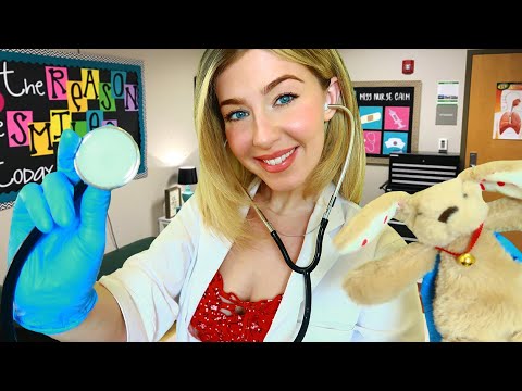 ASMR THE SCHOOL NURSE CHECKS YOU OUT! | Medical Examination Roleplay