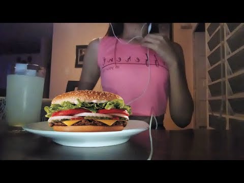 ASMR Comiendo hamburguesa