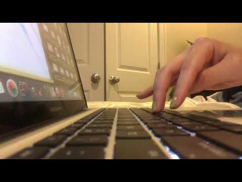 ASMR : Relaxing Typing Sounds + Gum Chewing/popping/snapping (NO talking)