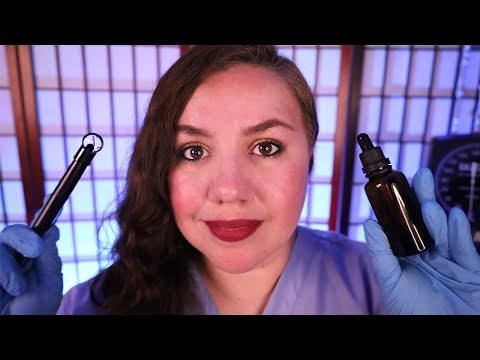 ASMR A Very Realistic Otoscope EAR CLEANING Roleplay / Typing & Ear Drops
