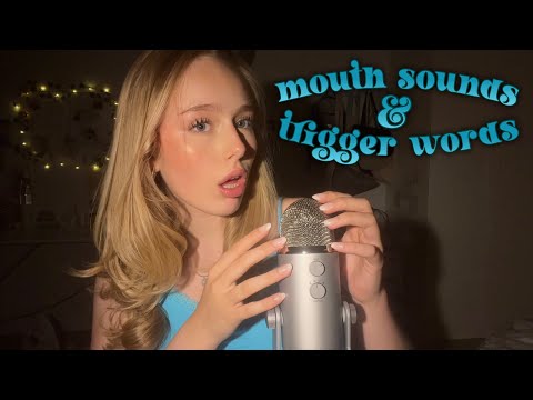 ASMR mouth sounds, trigger words and hand movements