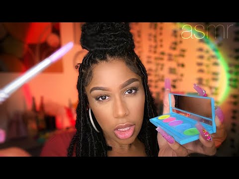 ASMR | Ratchet Student in the Back of Class Does Your Eyeliner Makeup (Roleplay)