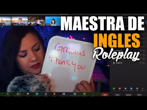 Roleplay Maestra de Ingles INTERACTIVO ASMR Español / Murmullo Latino / ASMR Teacher Roleplay