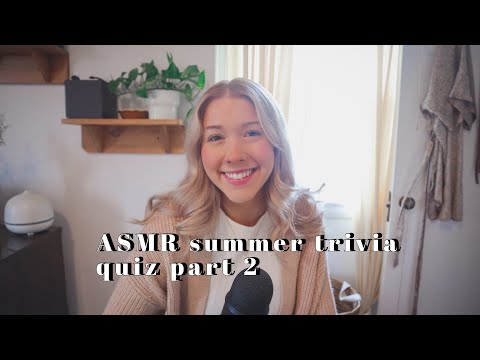 ASMR summer trivia quiz part 2