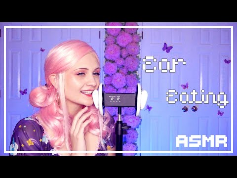 ASMR Ear Noms & Mouth Sounds (tongue fluttering, tapping, ear massage)