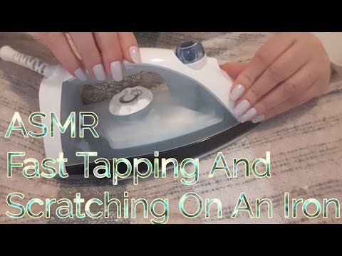 ASMR Fast Tapping And Scratching On An Iron (Lo-fi)