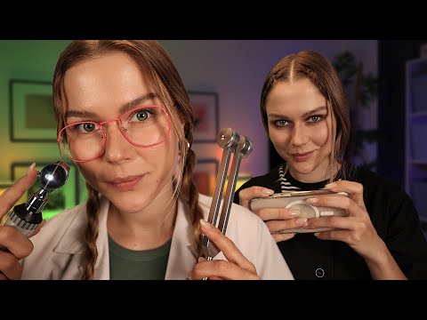 ASMR Ear Exam & Ear Cleaning With My Twin Sister Alisa ~ Soft Spoken Medical RP