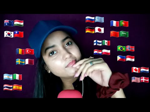 ASMR "WHISPER" in 30++ in Different Languages