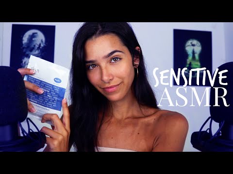 ASMR Sensitive Triggers (Slow mouth sounds + other undescribable triggers)