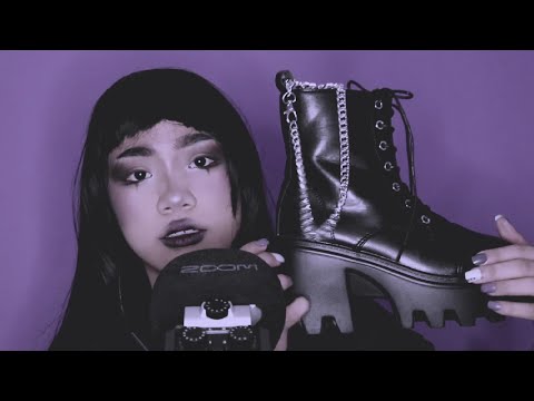1 Minute ASMR ☠︎︎ 𝖕𝖑𝖆𝖙𝖋𝖔𝖗𝖒 𝖘𝖍𝖔𝖊 𝖈𝖔𝖑𝖑𝖊𝖈𝖙𝖎𝖔𝖓 (tapping, scratching, rambles...)