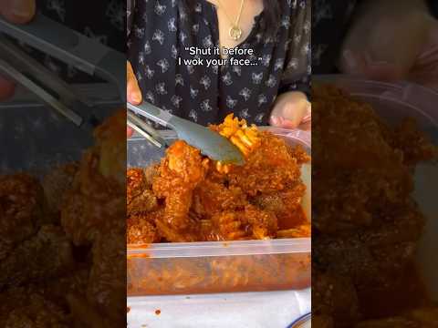 NOT MY ASIAN MOM MAKING FRIED CHICKEN WHEN THIS HAPPENED #shorts #viral #mukbang