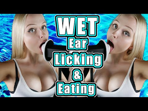 WET EAR LICKING AND EAR EATING ASMR